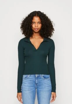 Monki Long Sleeved Top - Green