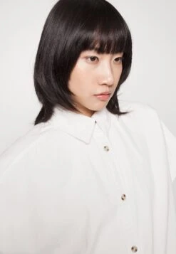 Monki Button-Down Blouse - White Light -Monki Store fec2d573ad0b4985bcb088e071b6e0ee